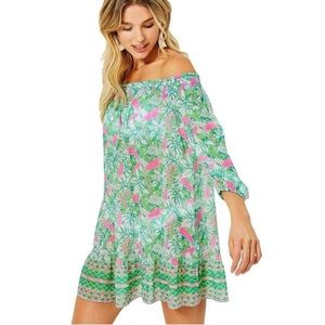 Lily Pulitzer Maribeth Cover Up in Botanical Green Just Wing It